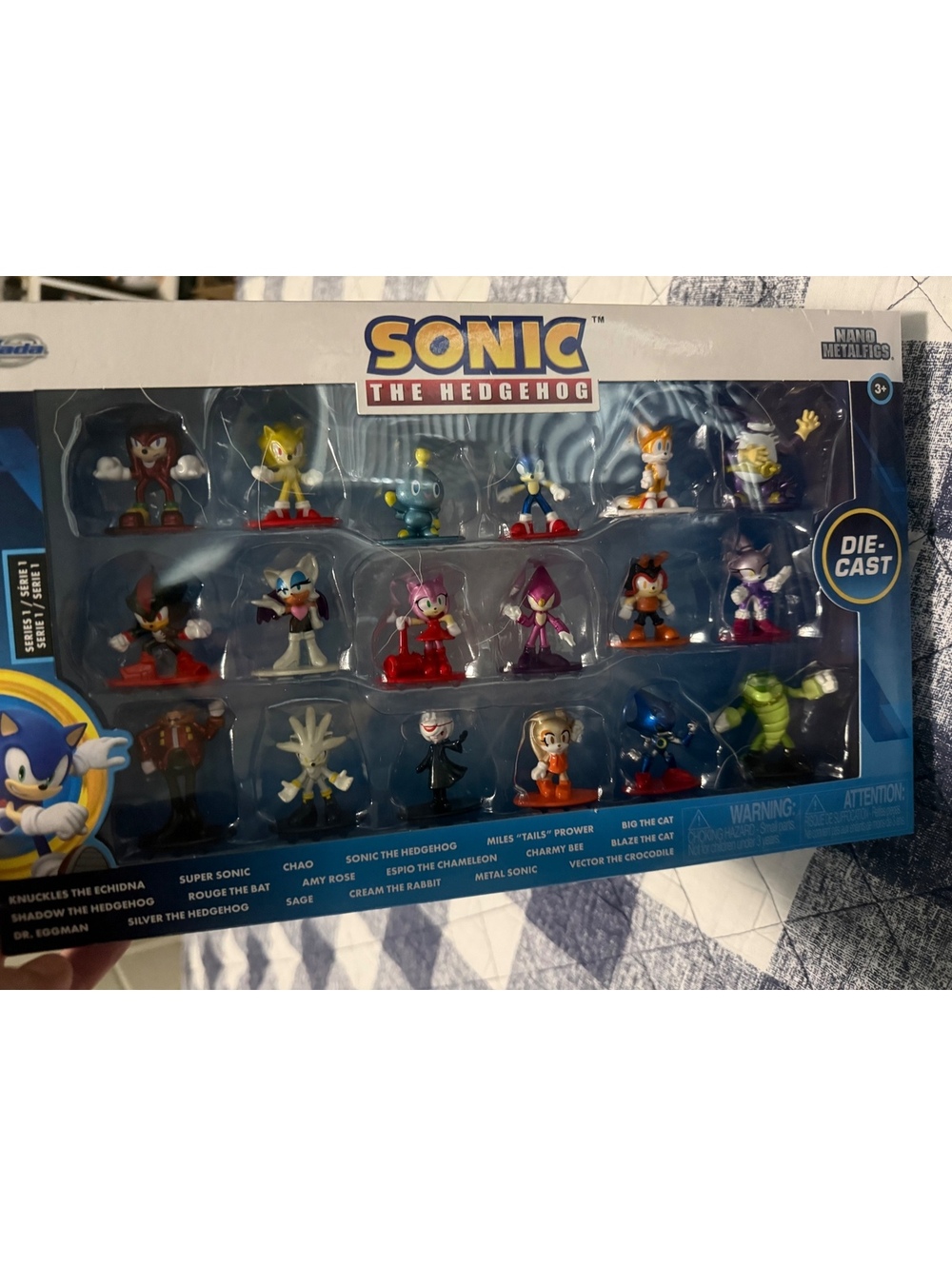 NIB Sonic the Hedgehog Nano Metalfigs Collectible Die-Cast Figures Set